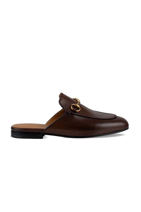 gucci princetown brown|Gucci princetown leather slipper women.